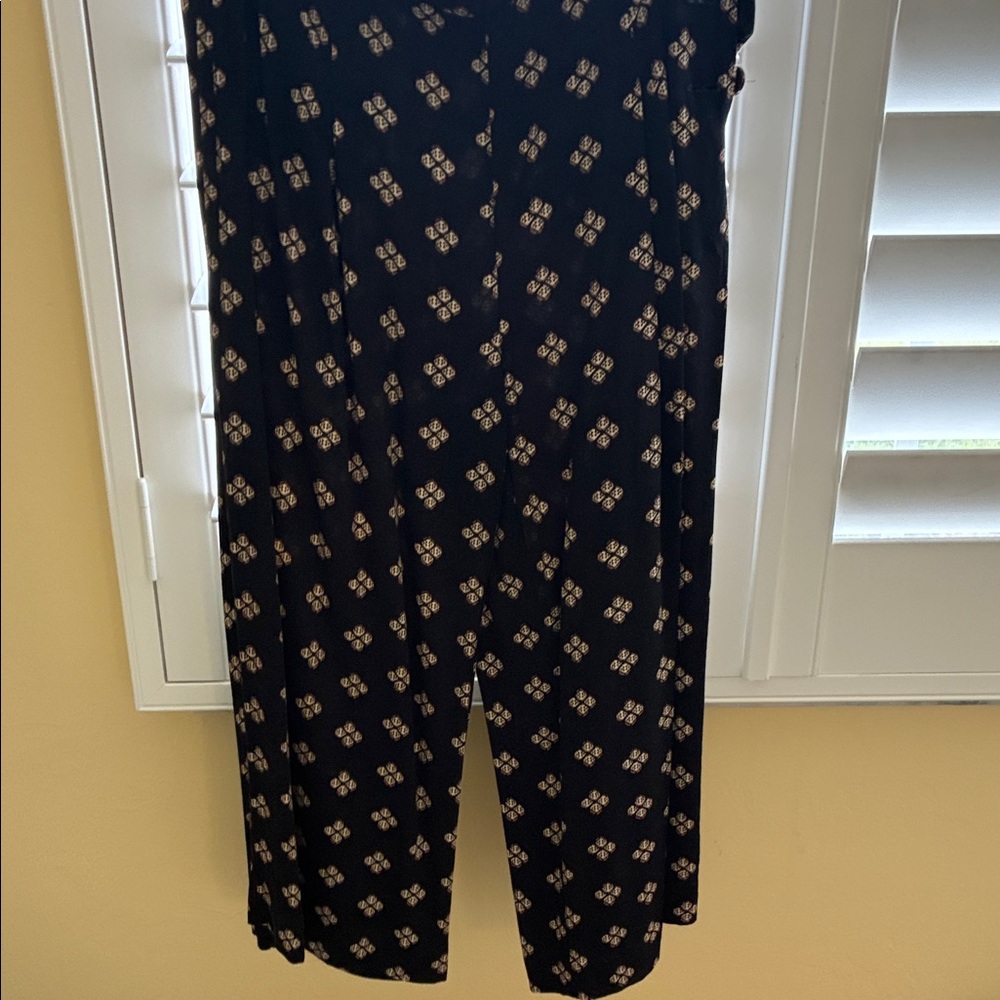 Elevenses Black and Cream Wide Leg Pants